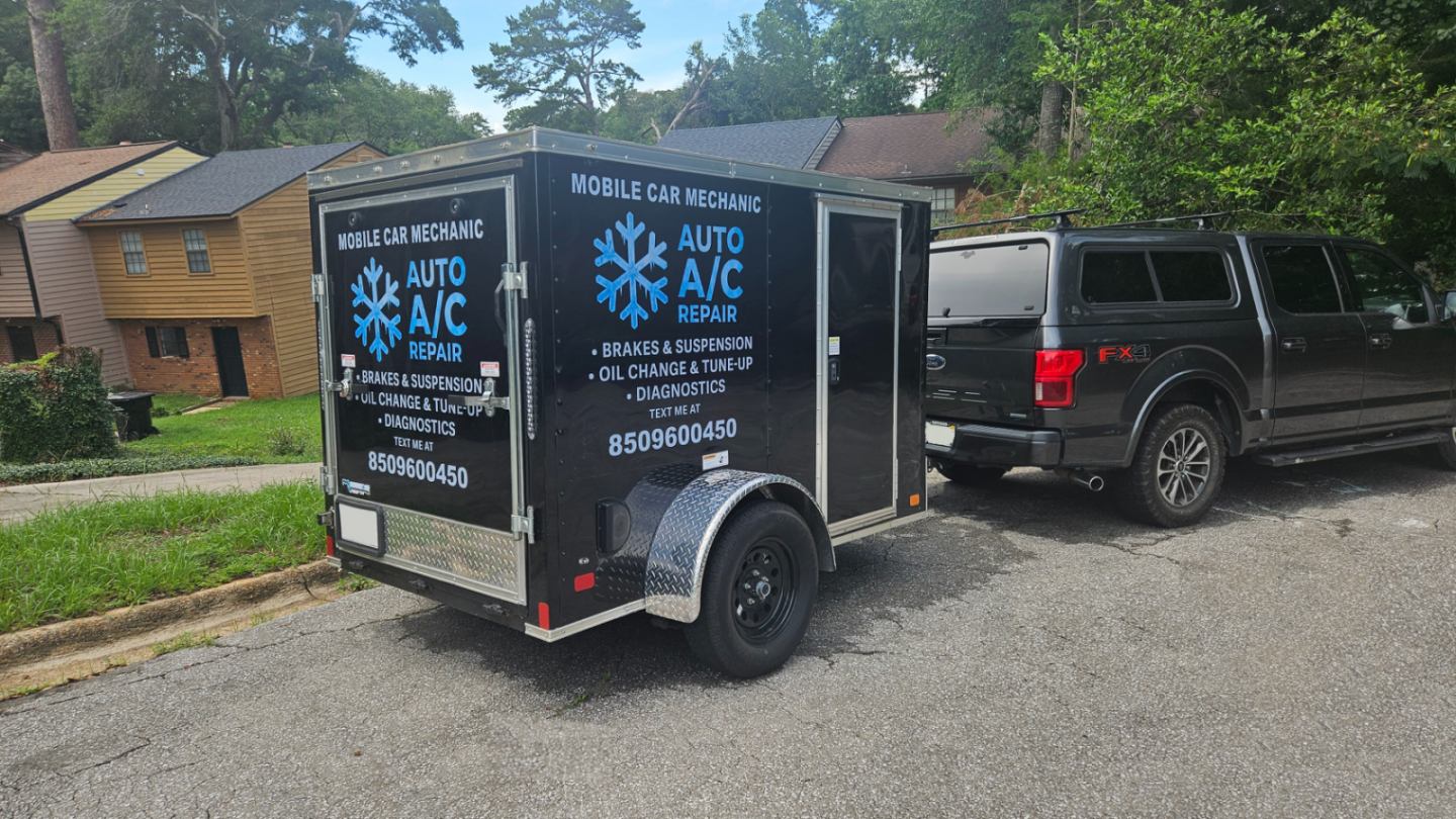 Mobile Car A/C Service Tallahassee mobile mechanic trailer and truck in Tallahassee, FL